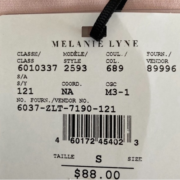 MELANIE LYNE: Drape Neck Zipper Detail Top - soft pink - Picture 5 of 9